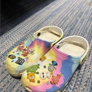 CROCS Kids Rainbow Cartoon Clogs